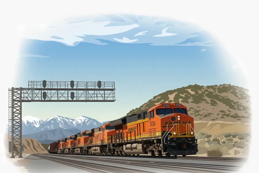 BNSF Locomotive Train